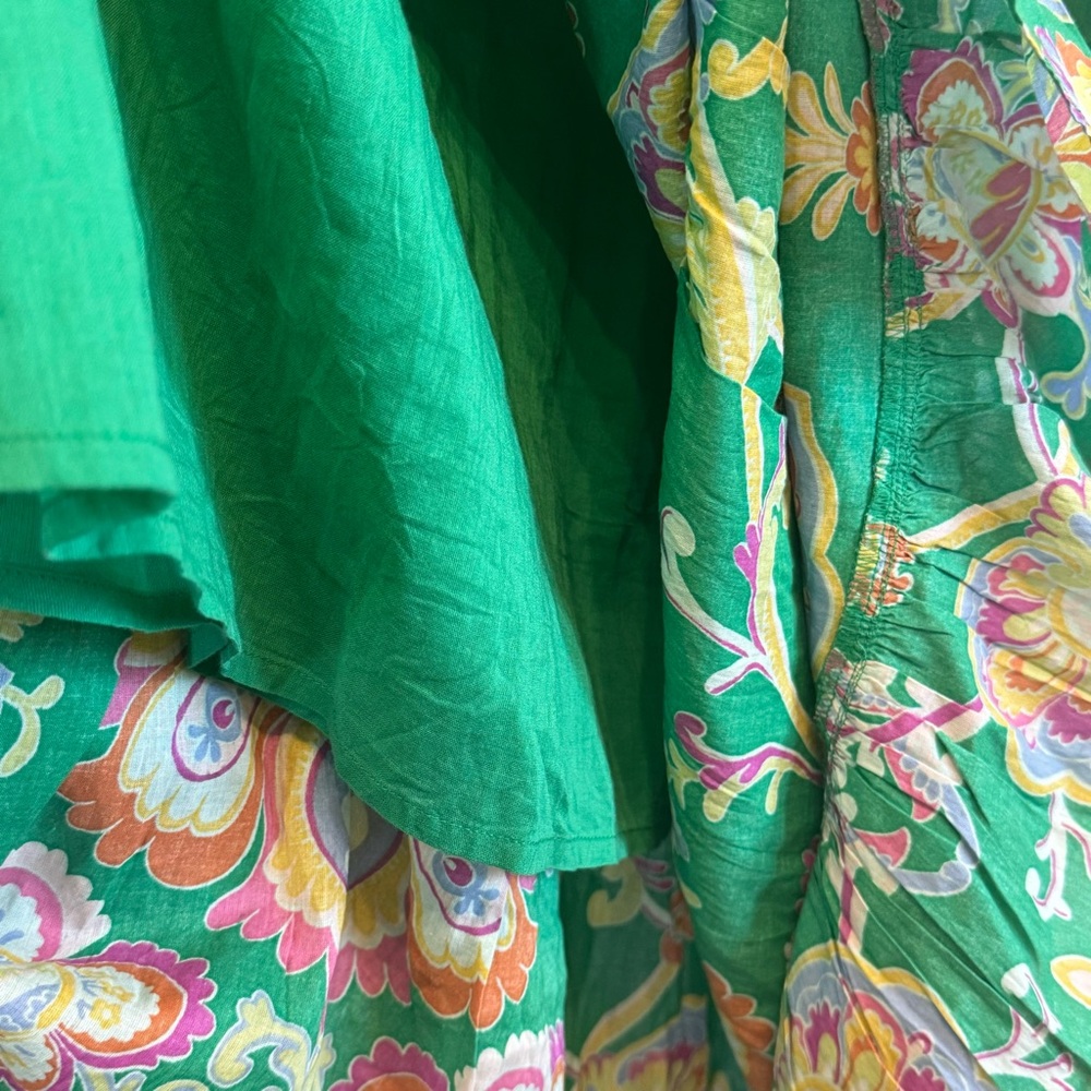 Caroline Constas Floral Tiered Maxi Dress 100% Cotton - Picture 9 of 14